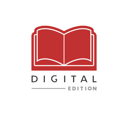 Design of book digital edition symbol
