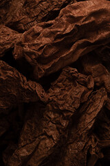 Macro close up portrait of Mexican chipotle chile