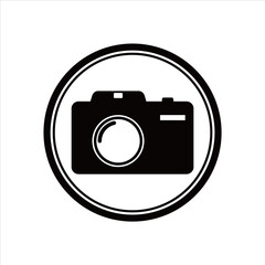 
Photo camera vector icon isolated 