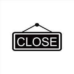 closed sign Vector