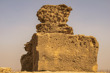 Panoramic view from Giza Desert, Architecture and historical place from Egypt, El Cairo 2018