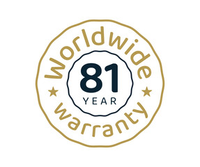 81 years worldwide warranty, 81 years global warranty