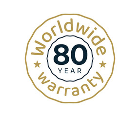 80 years worldwide warranty, 80 years global warranty