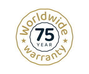 75 years worldwide warranty, 75 years global warranty