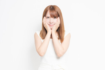 Fototapeta premium 歯が痛い若い女性