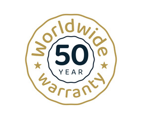 50 years worldwide warranty, 50 years global warranty