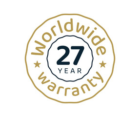 27 years worldwide warranty, 27 years global warranty
