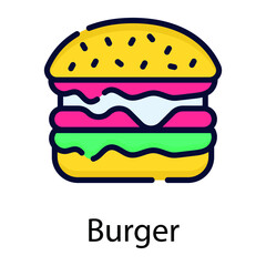 burger illustration 