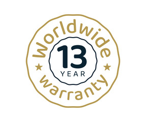 13 years worldwide warranty, 13 years global warranty