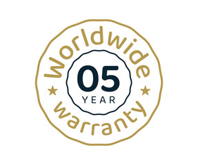 5 years worldwide warranty, 5 years global warranty