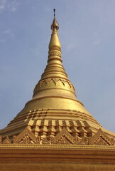 Fototapeta premium Global Vipassana Pagoda, Buddhist Meditation Dome Hall, Gorai, North-west of Mumbai, Maharashtra, India 