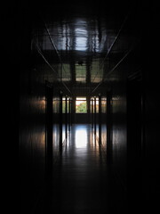 Reflections in a window; Play of light, shadow and reflection