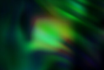 Dark Green vector colorful blur backdrop.