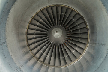 engine fan of an airplane