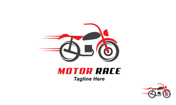Motorcycle Logo Design Template-Motor Race Logo.
