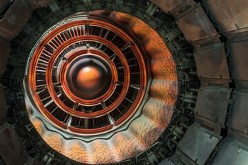 engine detail of a fighter airplane