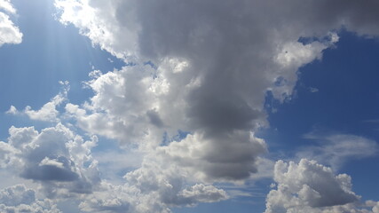 blue dramatic cloudy sky heaven