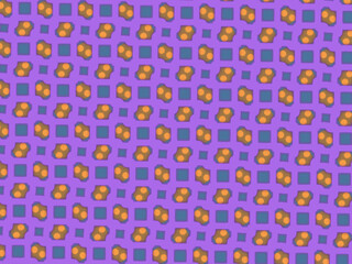 seamless pattern with dots and squares 