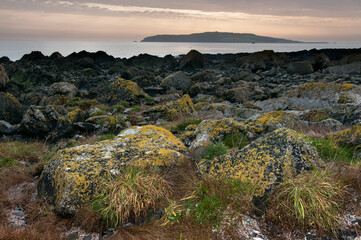 The Irish coastline landscape
