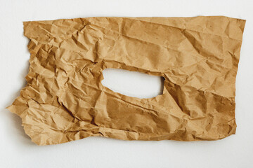 hole in paper with  color paper background inside. Good paper texture.torn hole in...