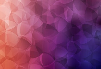 Dark Pink, Red vector polygon abstract background.