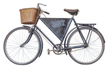 Fototapeta na wymiar Isolated Vintage Delivery Bike