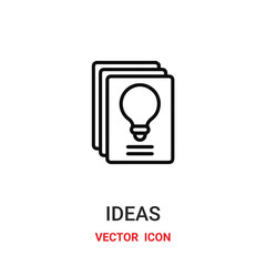 Idea vector icon. Modern, simple flat vector illustration for website or mobile app.Light bulb symbol, logo illustration. Pixel perfect vector graphics	