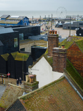 View across the roof tops in Hastings, Sussex