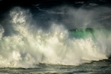 huge waves at Cape Kiwanda on the Oregon coast at Pacific City