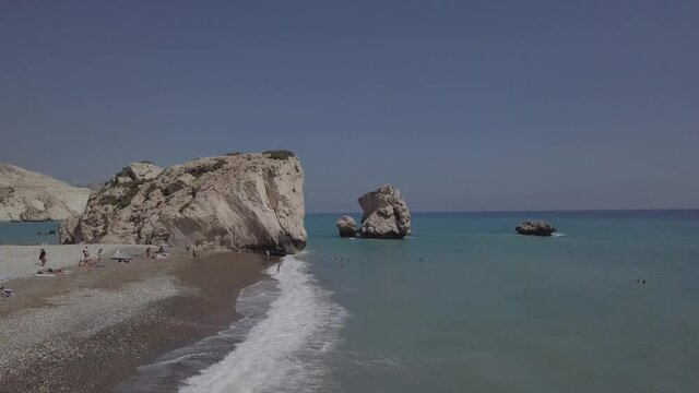 Aphrodite's Rock and Beach Petra tou Romiou Cyprus