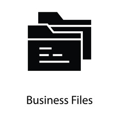 business files vector glyph icon