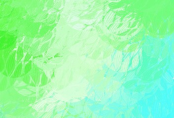 Light Green vector pattern with random forms.