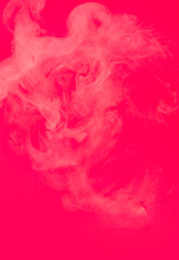 white soft smoke with pink color background