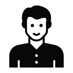 person vector glyph icon