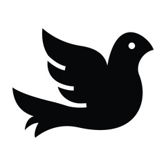 love bird vector glyph icon