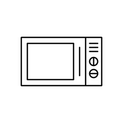 Microwave icon vector outline style and sing symbols