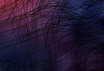 Dark Purple vector background with wry lines.