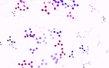Light Purple vector pattern with artificial intelligence network.