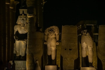 Night scene from karnak temple, Egypt, september 2018