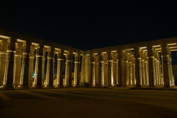 Night scene from karnak temple, Egypt, september 2018