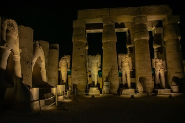 Night scene from karnak temple, Egypt, september 2018