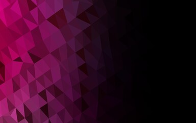 Light Purple vector polygonal pattern. Shining illustration, which consist of triangles. Template for a cell phone background.