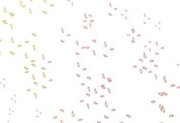 Light Red, Yellow vector hand painted pattern.