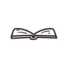 open book line style icon vector design