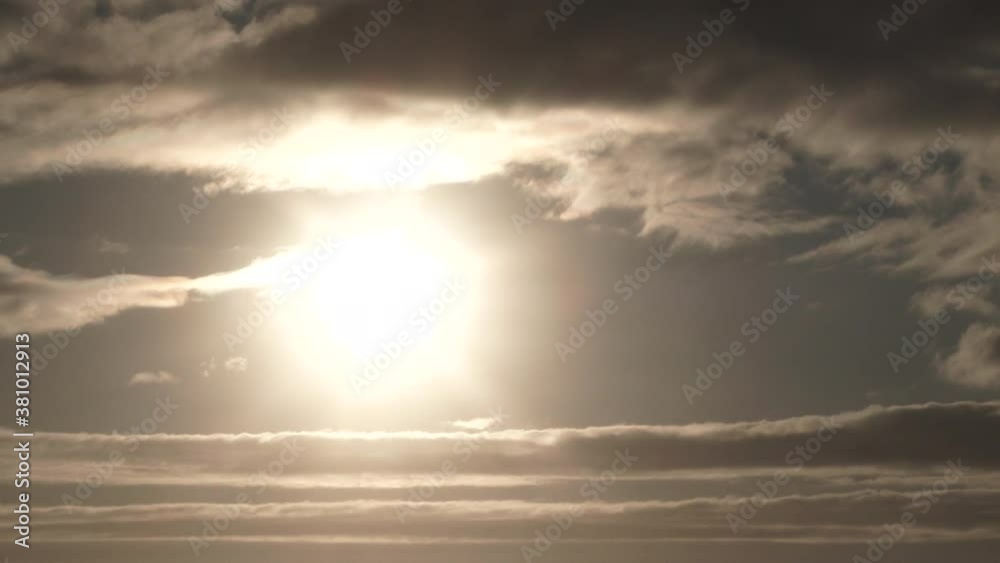 Canvas Prints sunset time lapse drops below frame