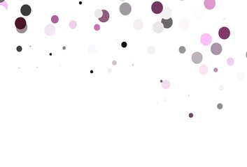 Light Pink, Green vector pattern with spheres.