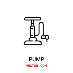 Air pump vector icon. Modern, simple flat vector illustration for website or mobile app.Pump symbol, logo illustration. Pixel perfect vector graphics	