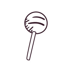 pop art sweet candy line style icon vector design