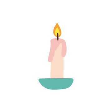candle free form style icon vector design