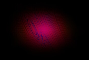 Dark Pink vector texture with wry lines.